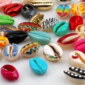 Colorful Seashell Bead Set for Kids ( 40 pcs )